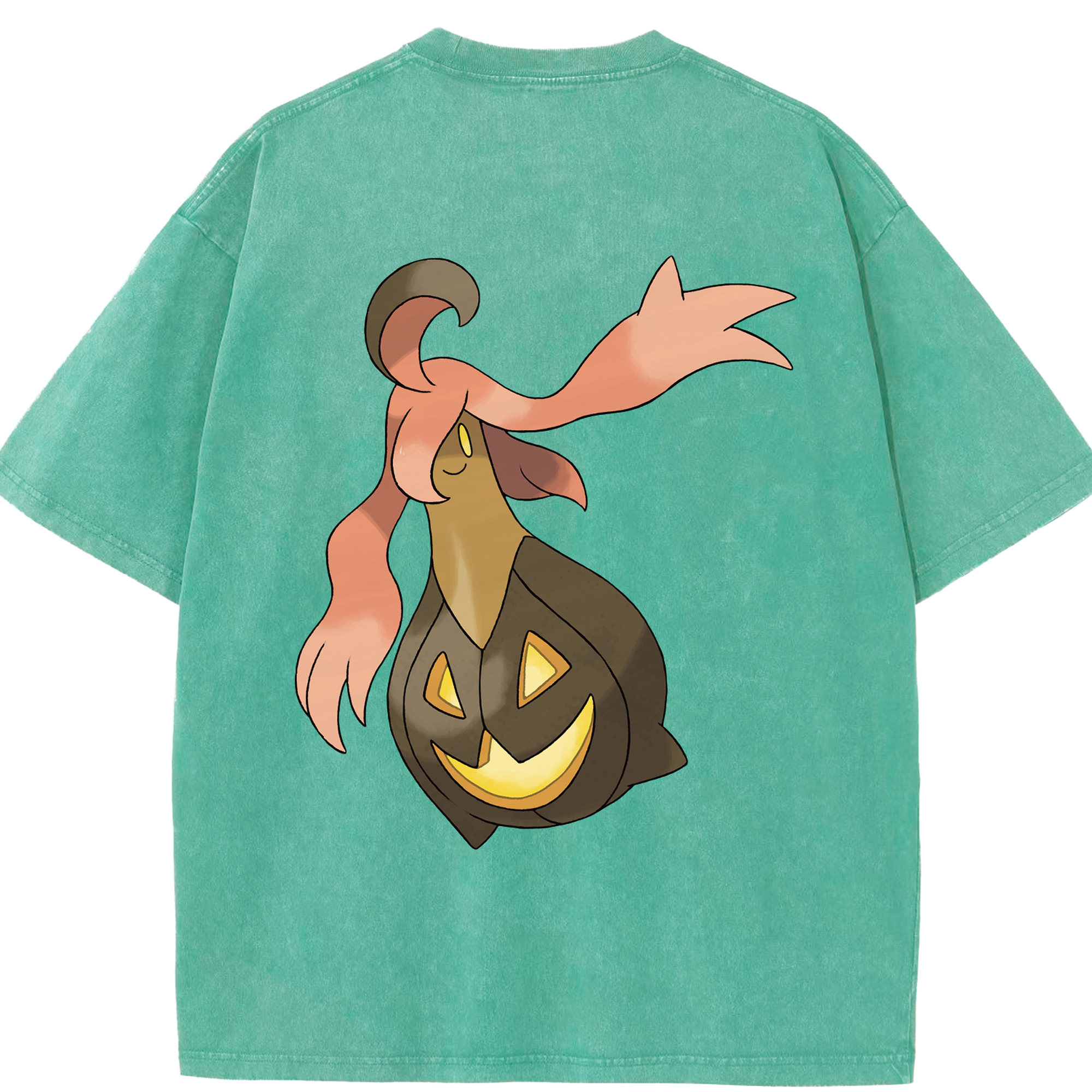 （画像用） ポケットモンスター Pokémon 綿100% ヴィンテージ風 半袖Tシャツ（背面プリント）